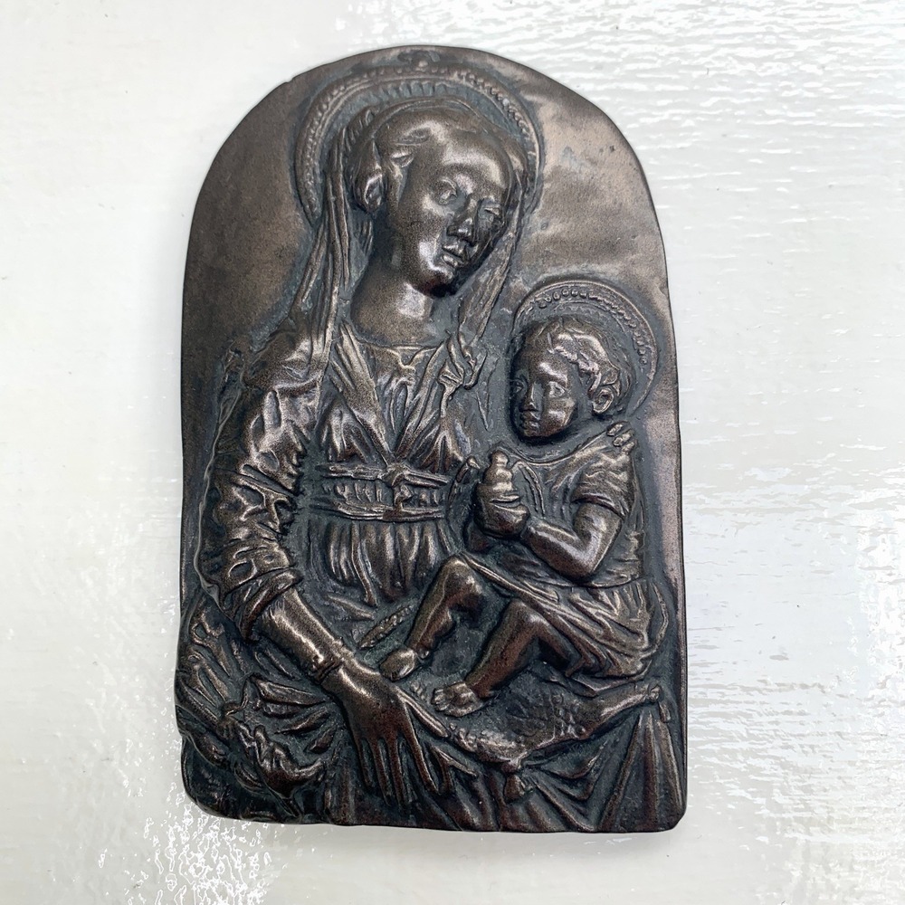 Wild Goose Studio Madonna & Child Wall Art Plaque Bronze Finish Kinsale Ireland